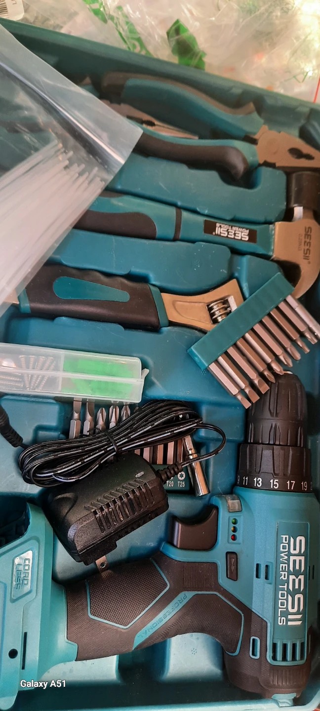 SEESII Power Tools Cordless Drill Kit