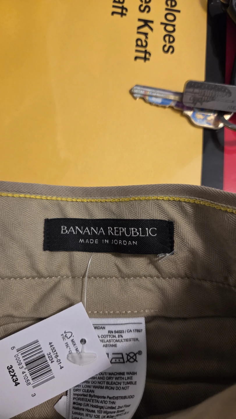 Never Worn !Banana Republic Rapid Movement Chino - 32W x 34L - photo 5