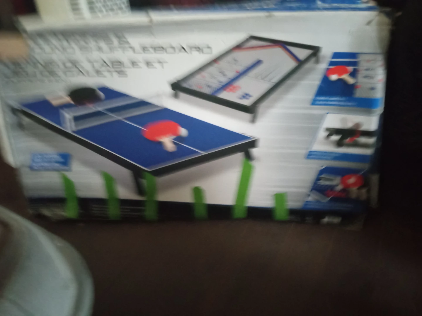 Brand New Flippz 2-in-1 Table Tennis & Shuffleboard Game Set - photo 3