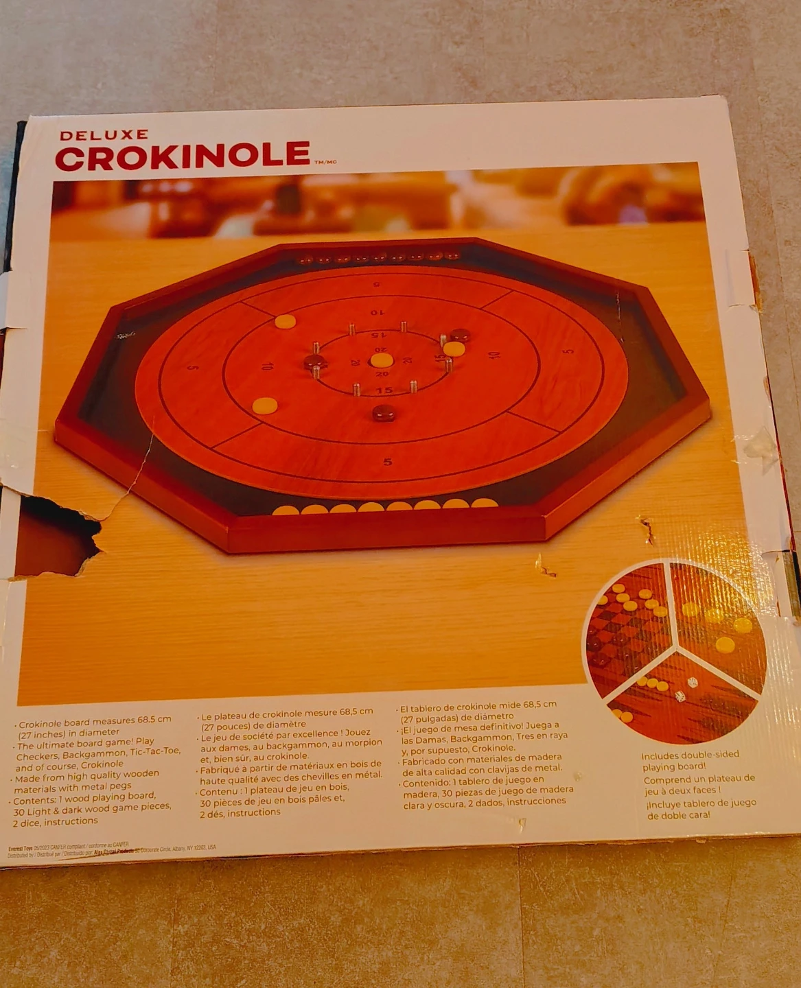 Deluxe Crokinole Board Game - photo 3