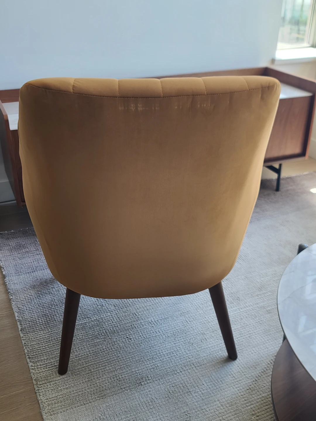 Accent Chair - Mustard Yellow Velvet - photo 4