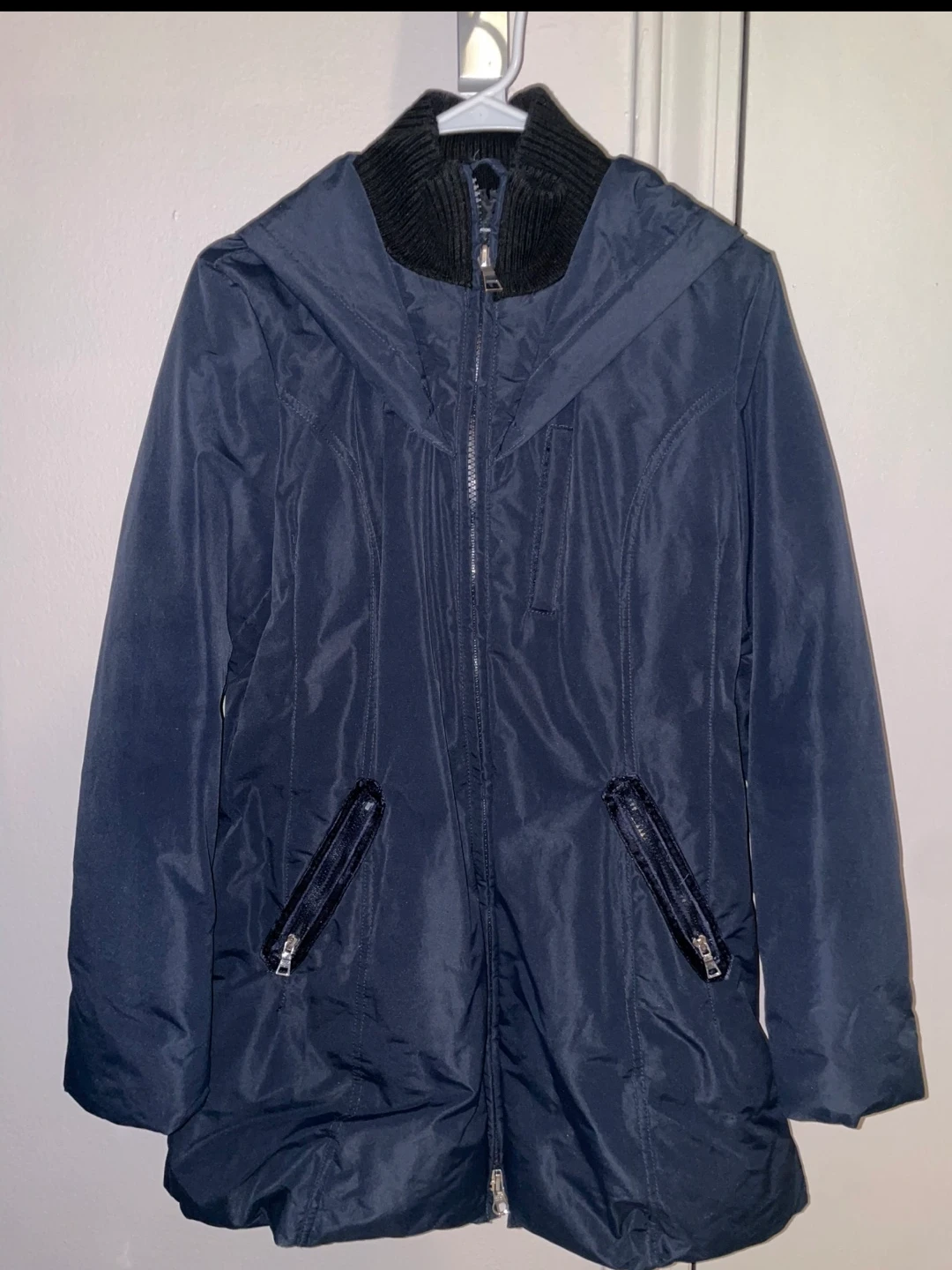 Navy Blue Puffer Coat size: M