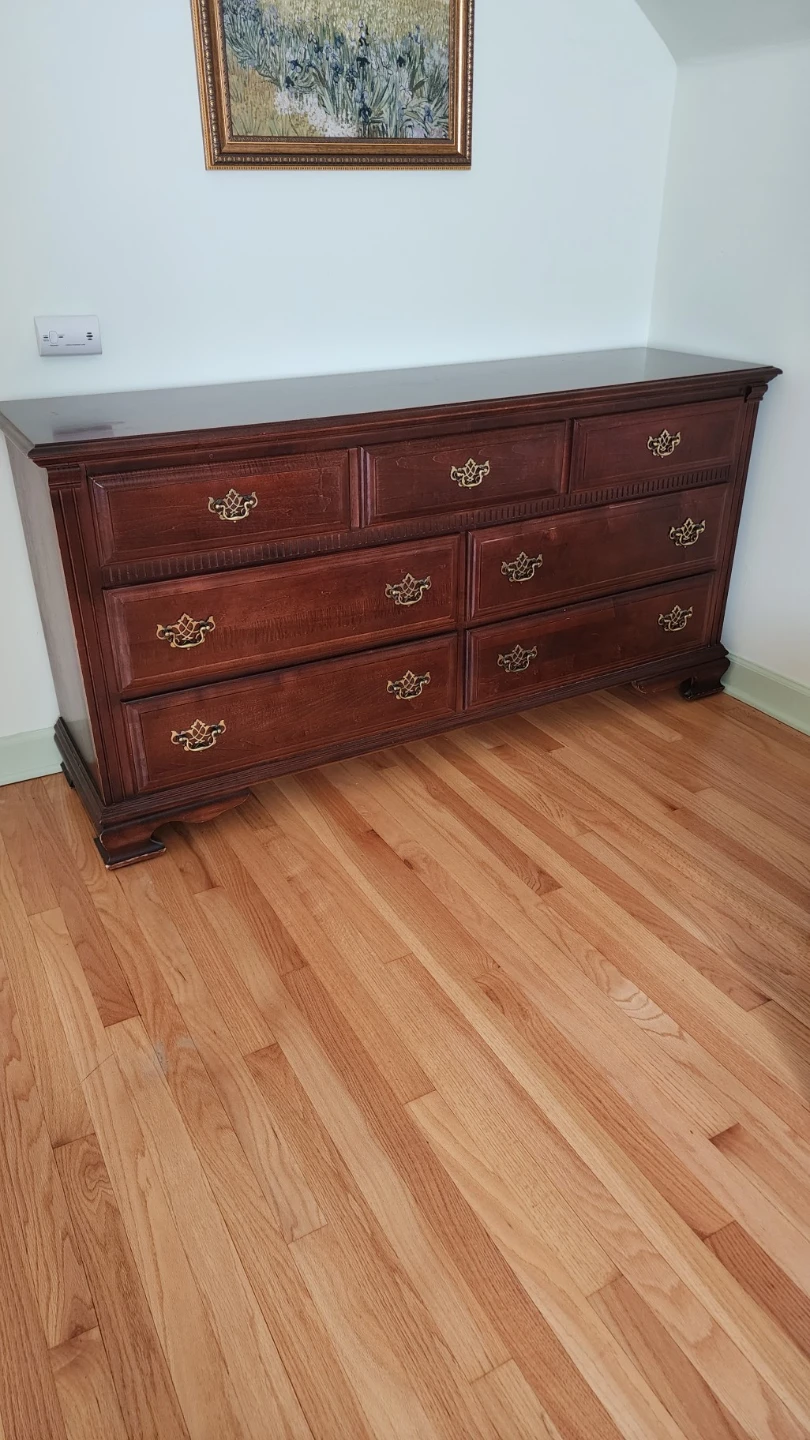 Stanley Furniture Cherry Wood Dresser