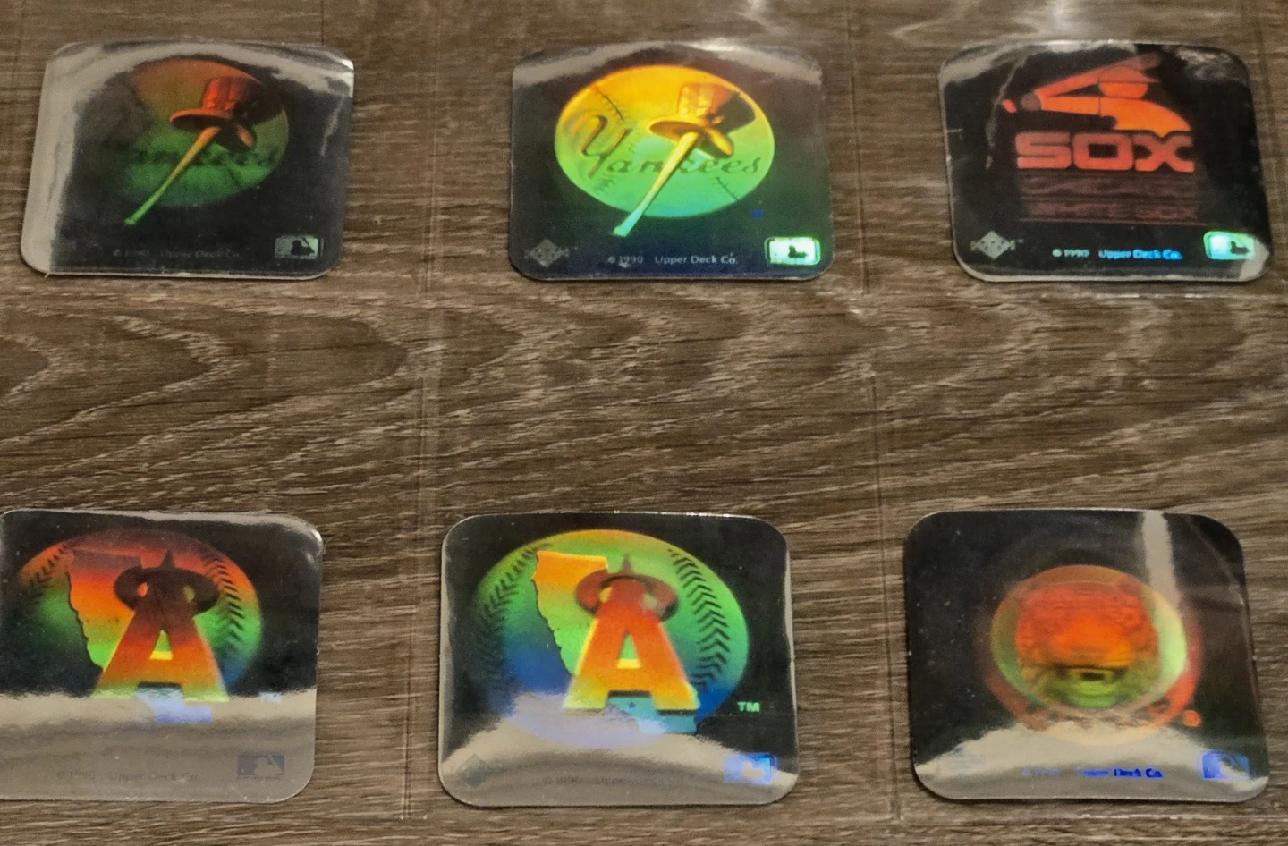 Vintage 90's MLB Inserts 77 pcs. Fleer Sticker, UD Hologram - photo 5