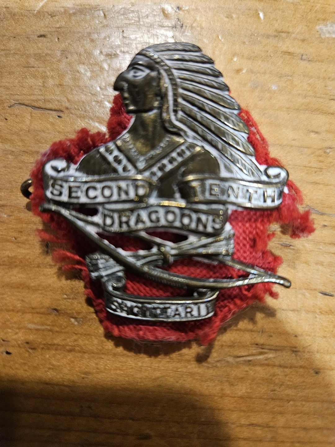 Vintage 2nd/10th Canadian Dragoons Cap Badge