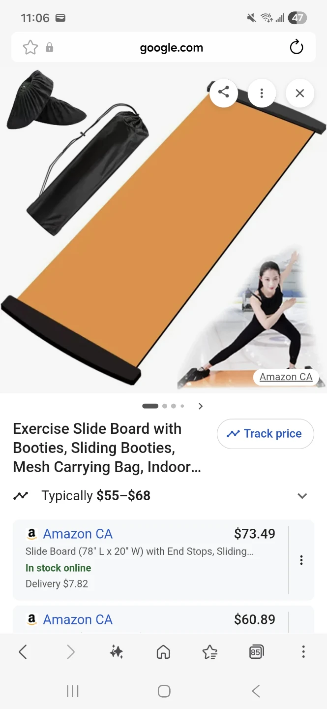 Floor ice skating mat fun cardio Exercise Slide Board