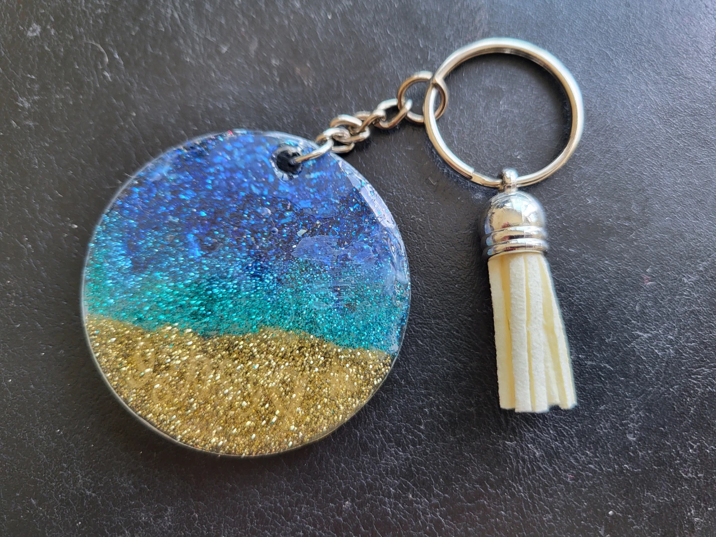 Beach Please Keychain with Tassel - photo 2