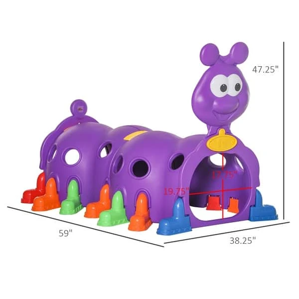 New outdoor Purple Caterpillar Crawl-Through Play Tunnel - photo 4