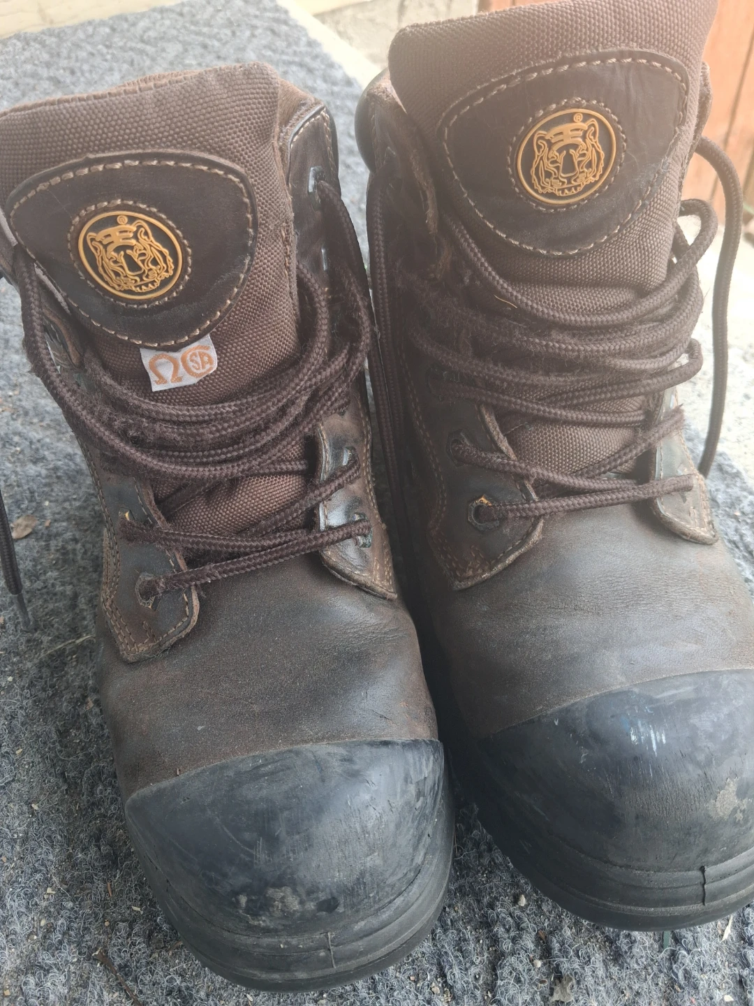 Tiger Boots 7666-c Work Boots sz 9