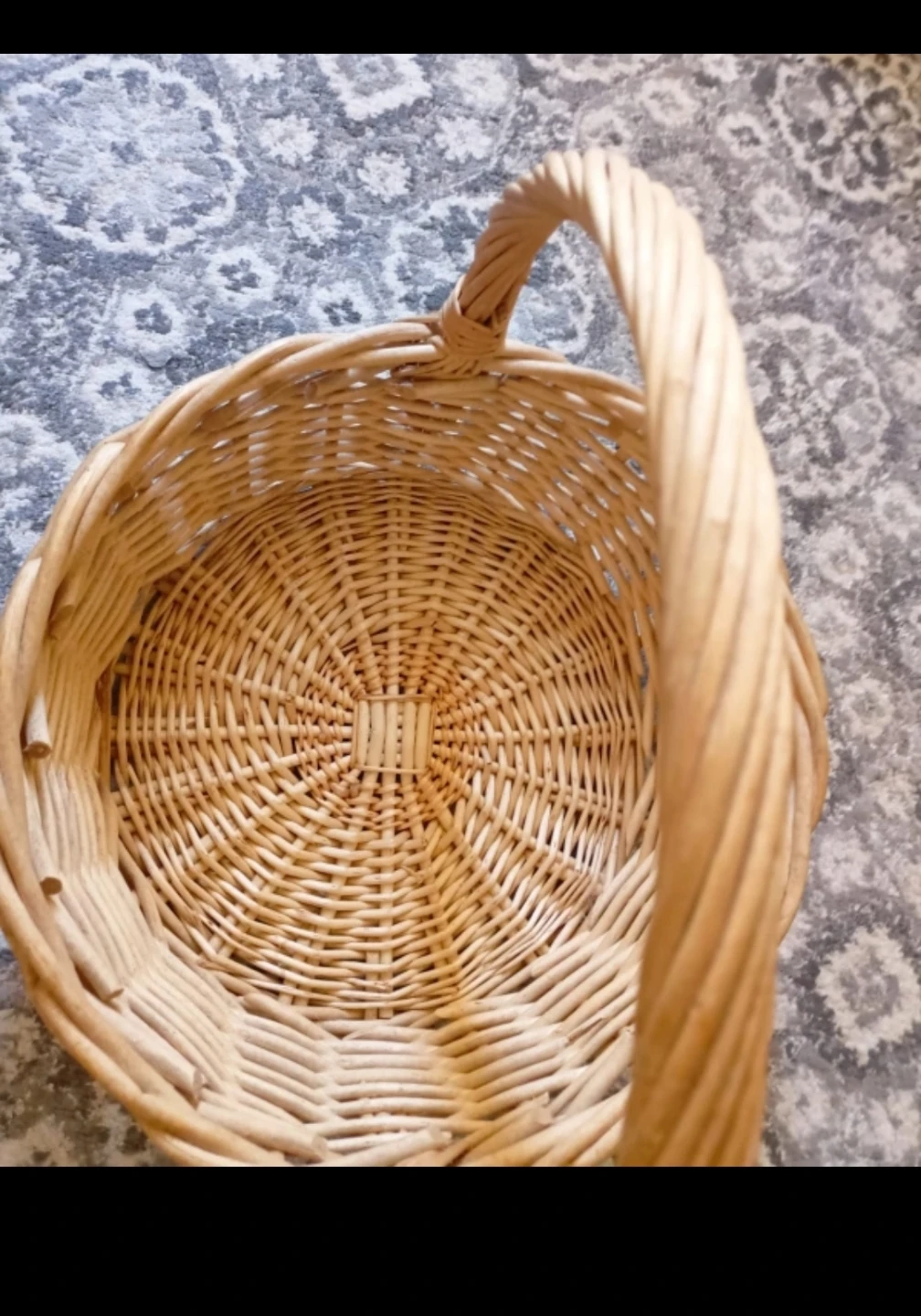Wicker Basket with Handle - photo 2