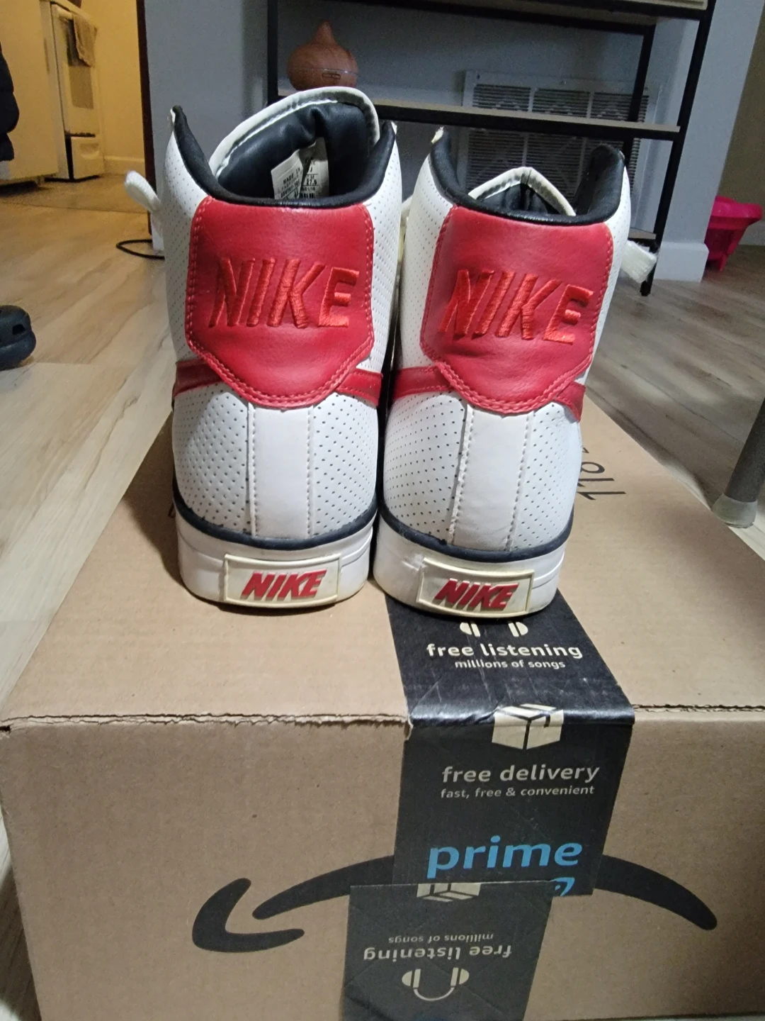 Nike High Top Sneakers - White/Red - photo 2