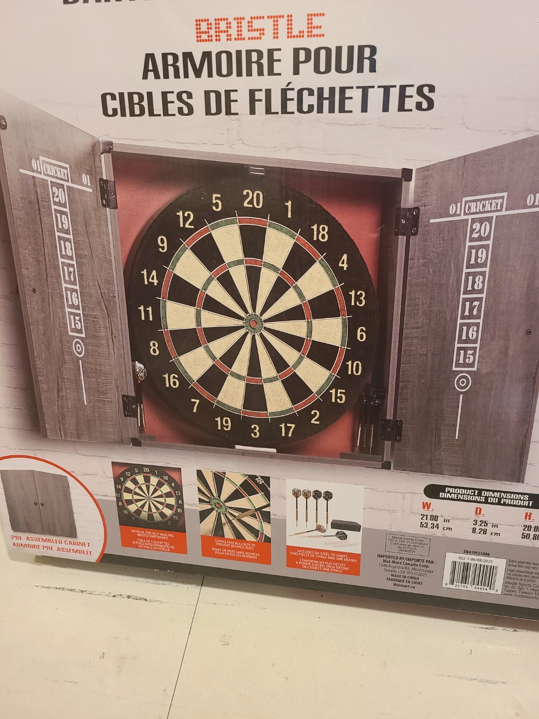 MD Sports Bristle Dartboard Cabinet Set - photo 2