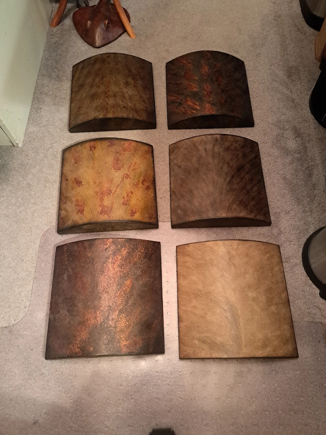 Set of 6 Decorative Wooden Panels