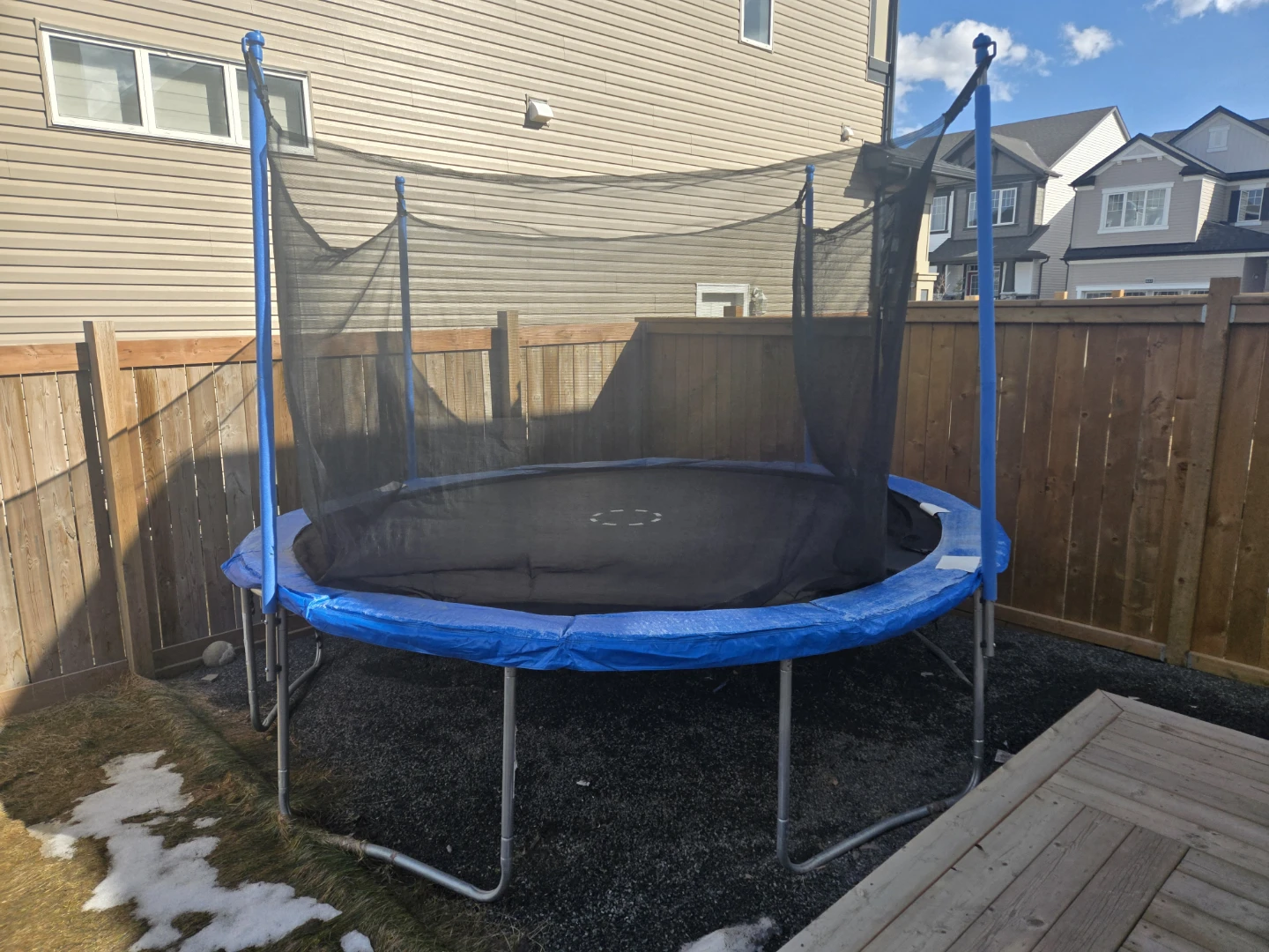 Blue Backyard Trampoline with Safety Net - photo 2