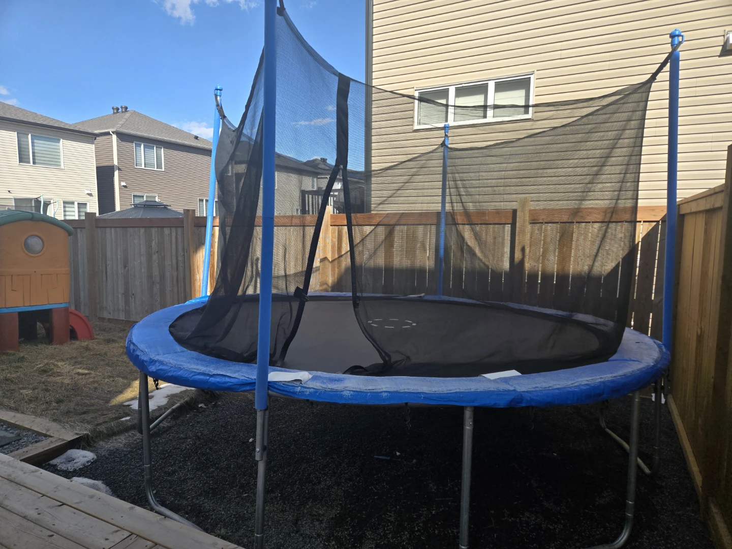 Blue Backyard Trampoline with Safety Net - photo 4