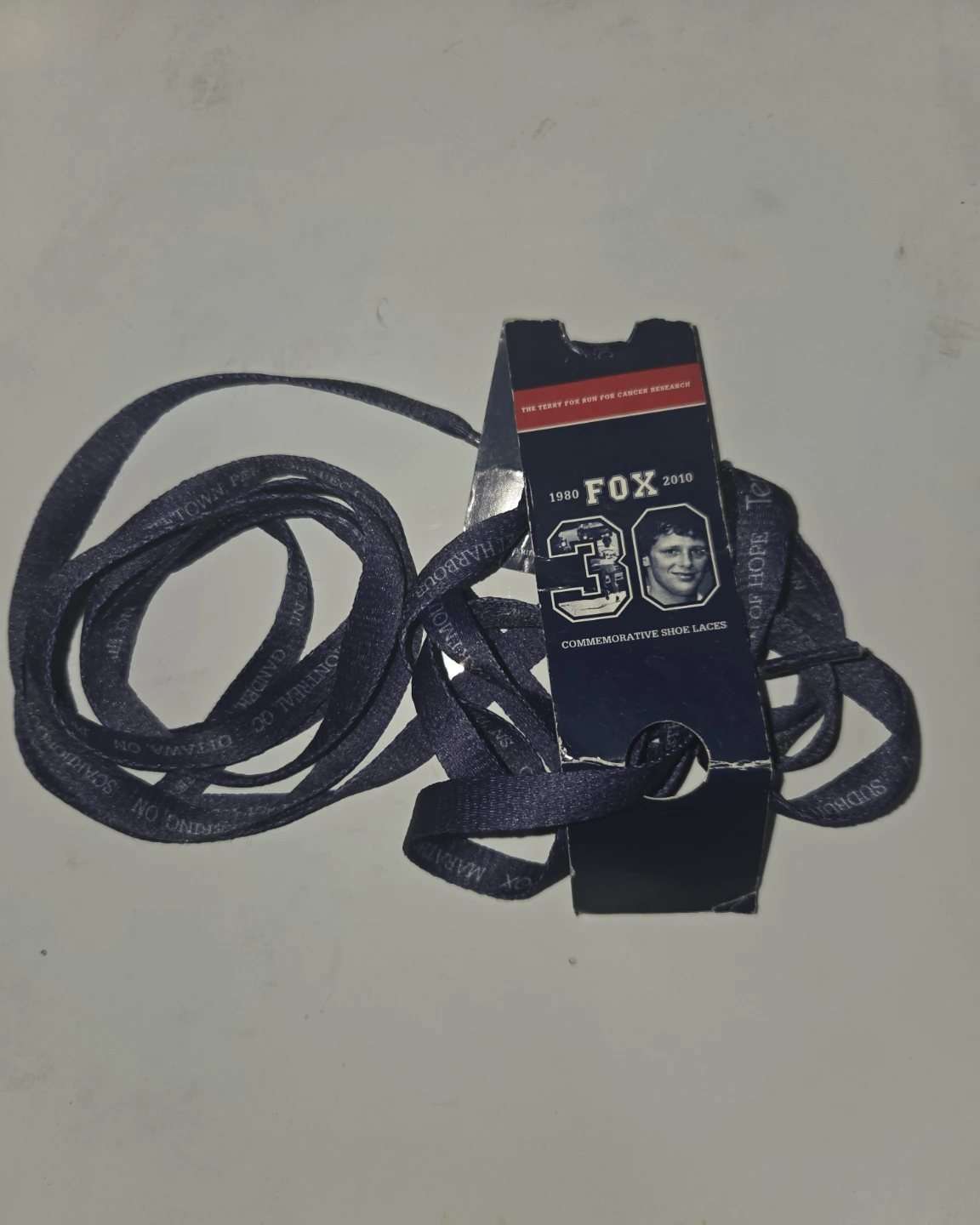 Terry fox shoe lace
