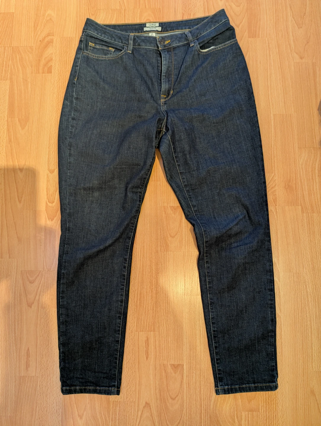 L.L.Bean Women's Dark Wash Straight Leg Jeans