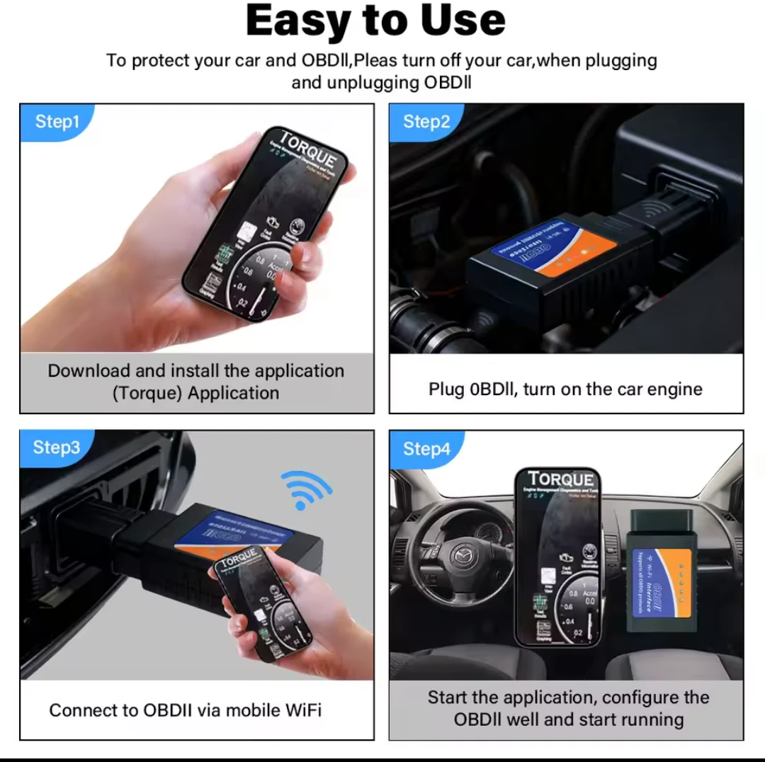 EUC - OBD2 OBD-II ELM327 Bluetooth Car Scanner - photo 4