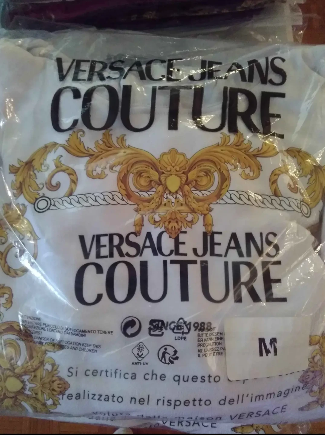 Versace Jeans Couture White Hoodie - Size M - photo 3