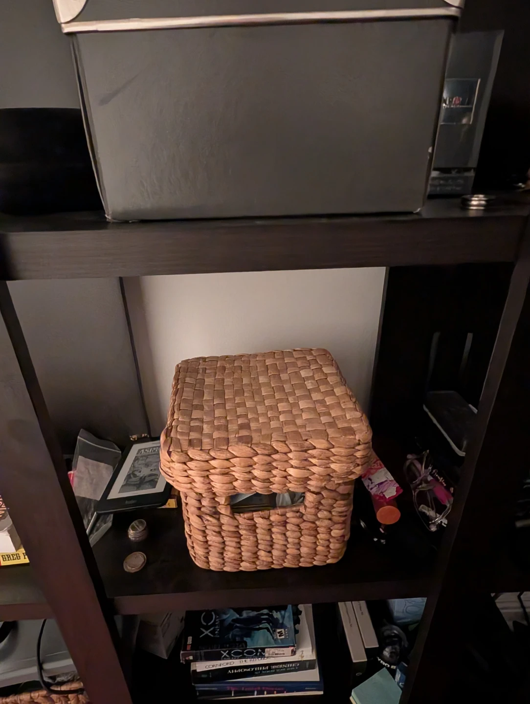 3 Woven Water Hyacinth Storage Baskets with lids - photo 3