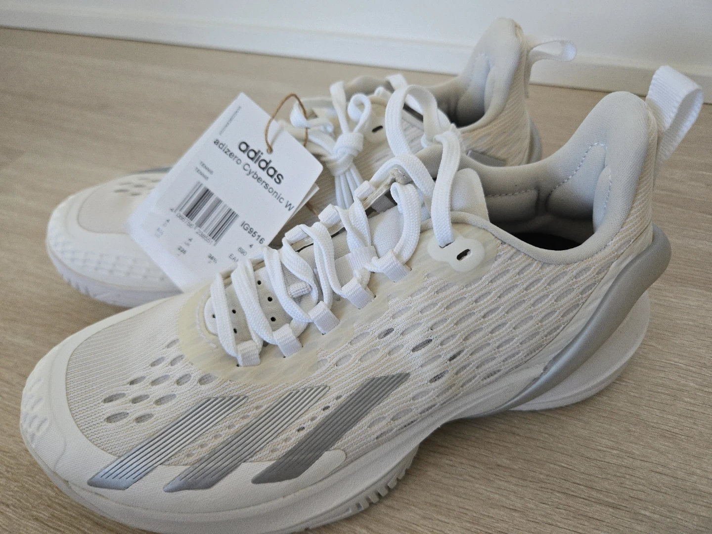 Adidas Adizero Cybersonic W Tennis Shoes White/Silver Size 5.5 - photo 2