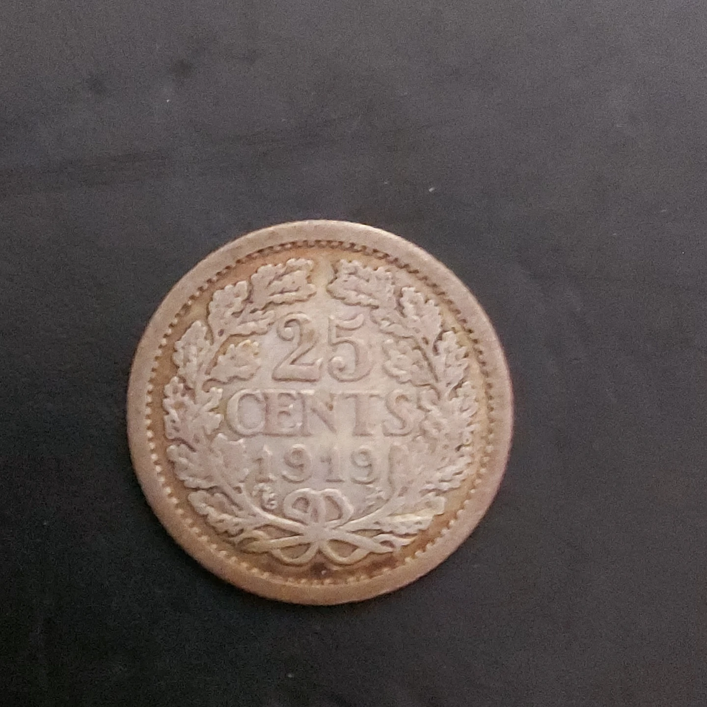 25 Cents Coin 1919 - Netherlands