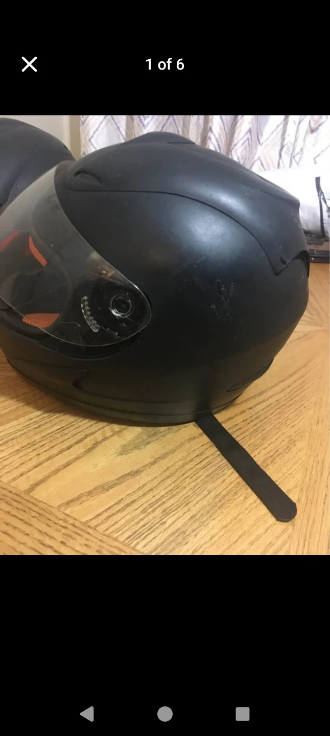 WOW Motorcycle Helmet - Black