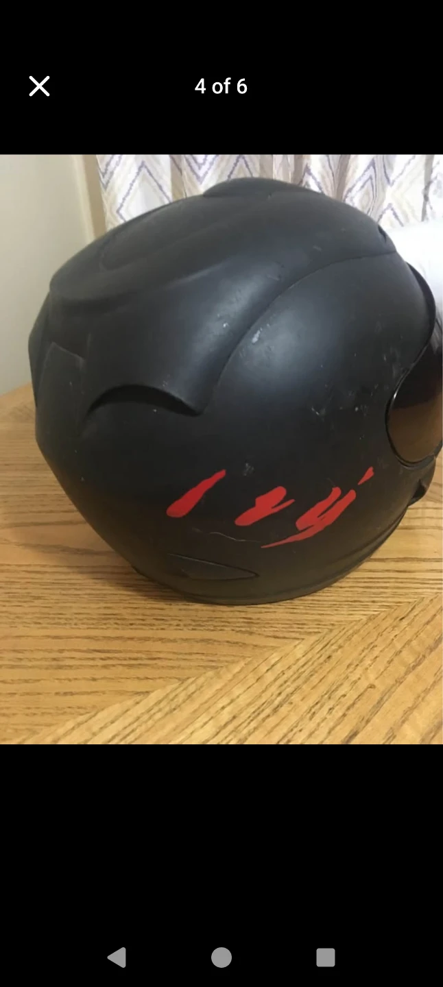 WOW Motorcycle Helmet - Black - photo 4
