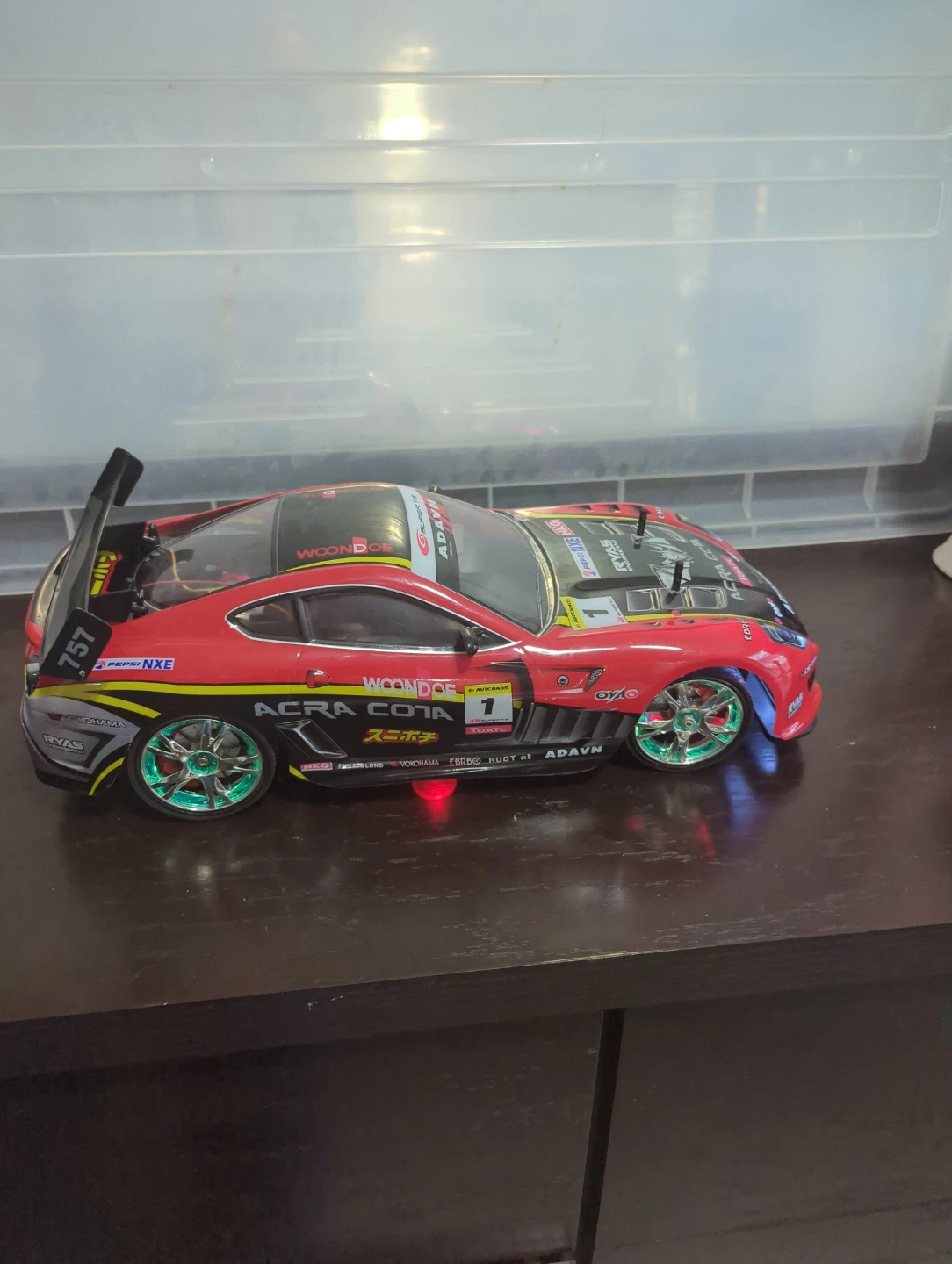 Red "Adavn" RC Drift Car with Remote
