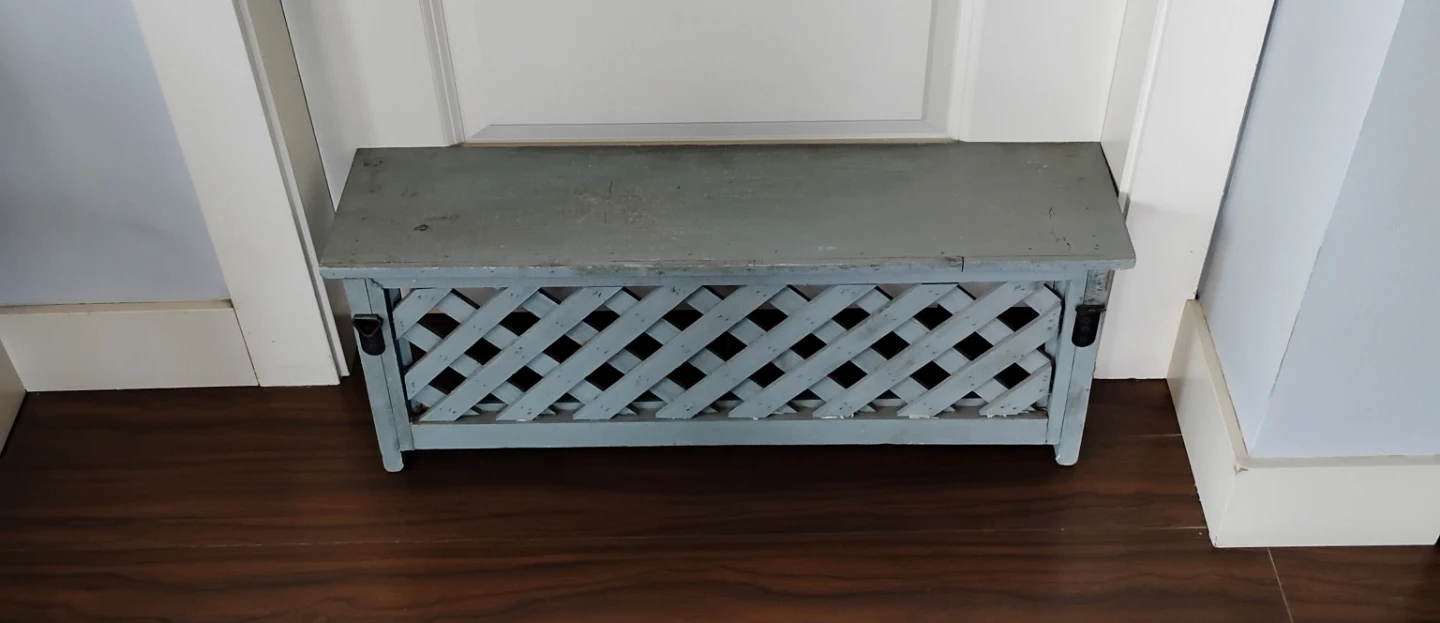 Antique Hand Crafted Solid Wood Shelf - photo 5