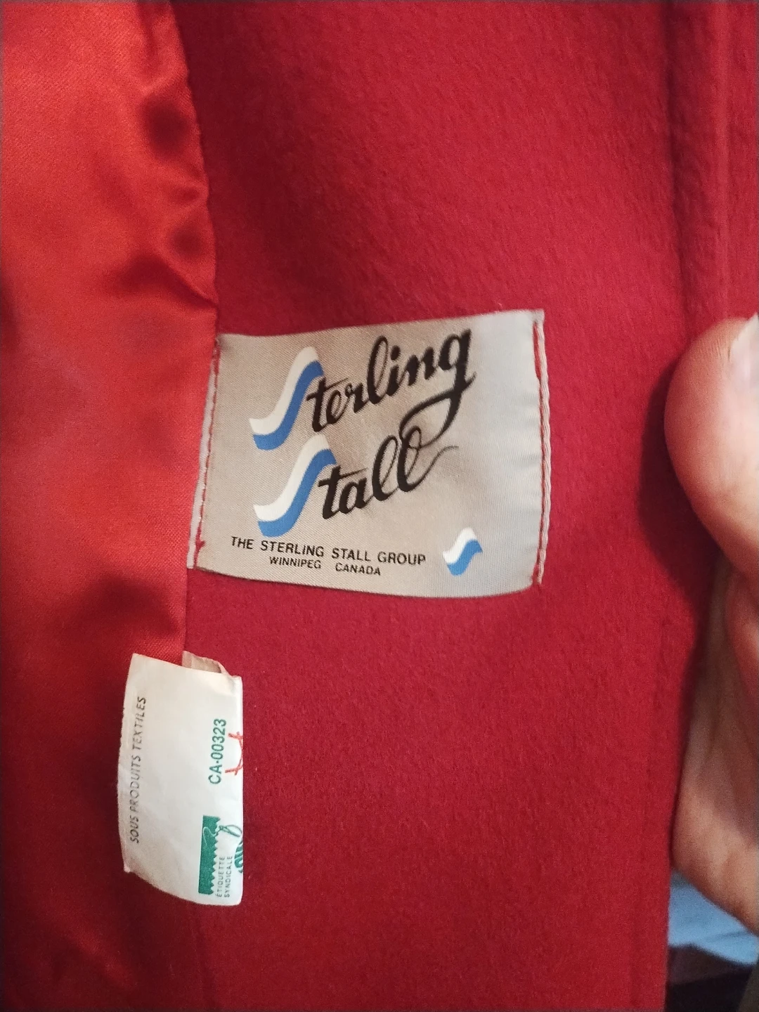 Sterling Stall Red Wool Blend Trench Coat - photo 3