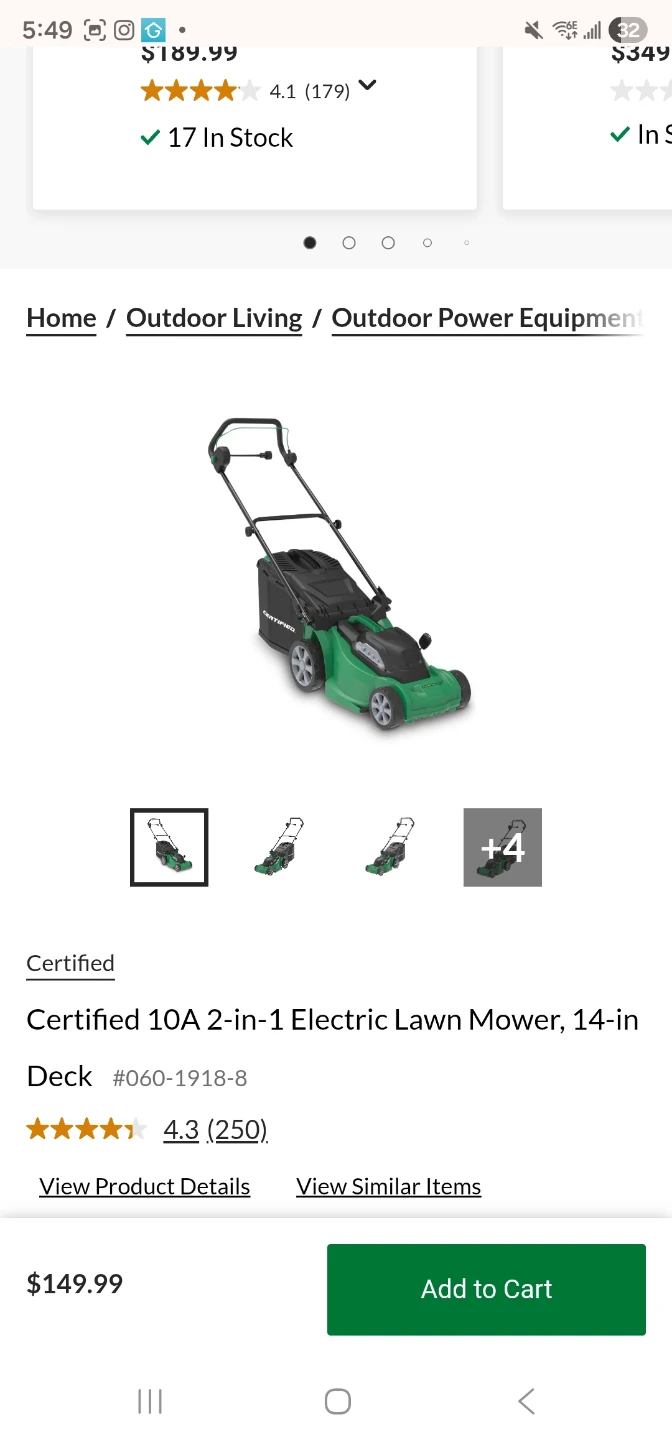 Lawn Mower, Electric - photo 2
