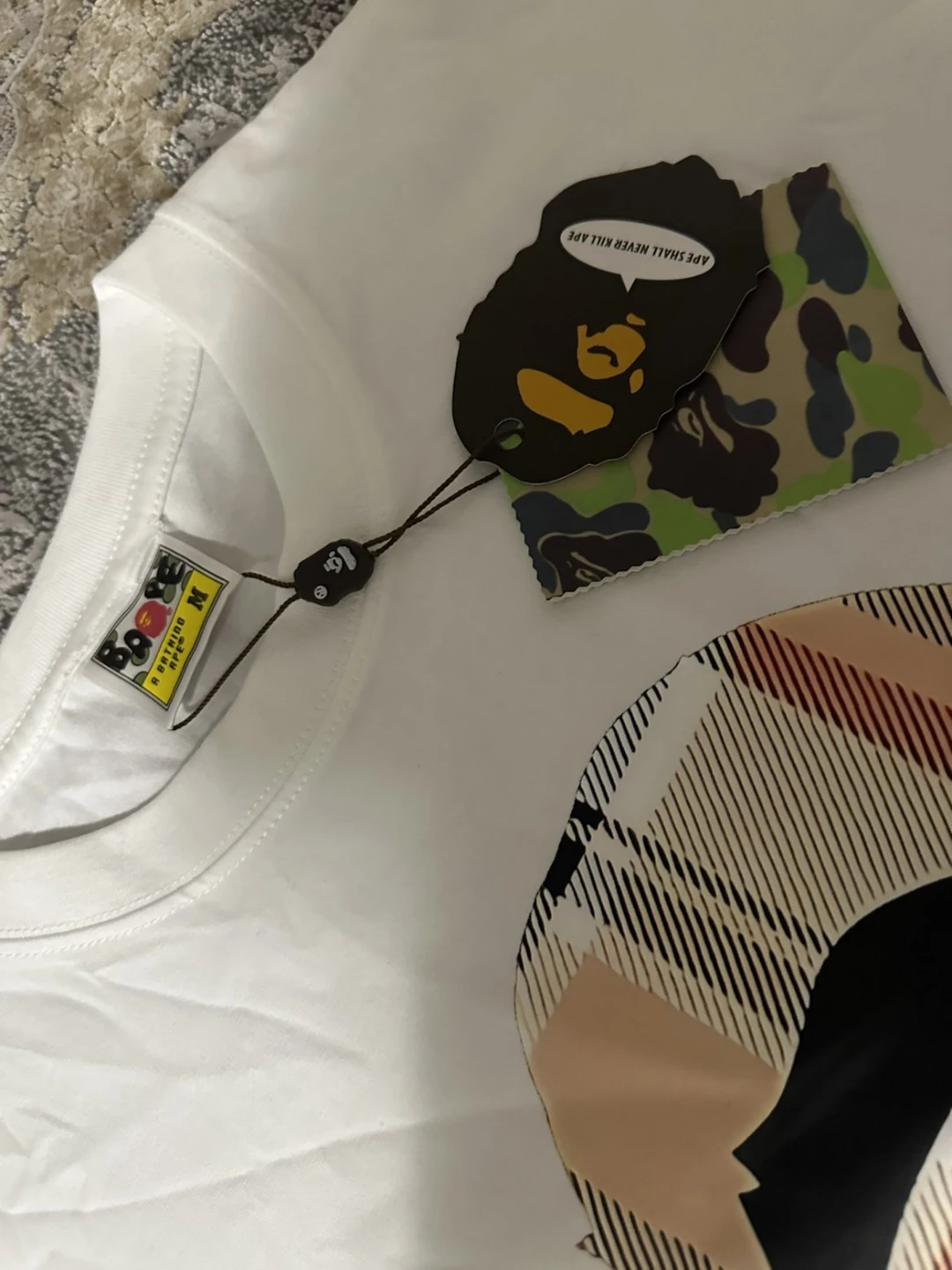 Brand new Bathing Ape T-Shirt White burberry - photo 3