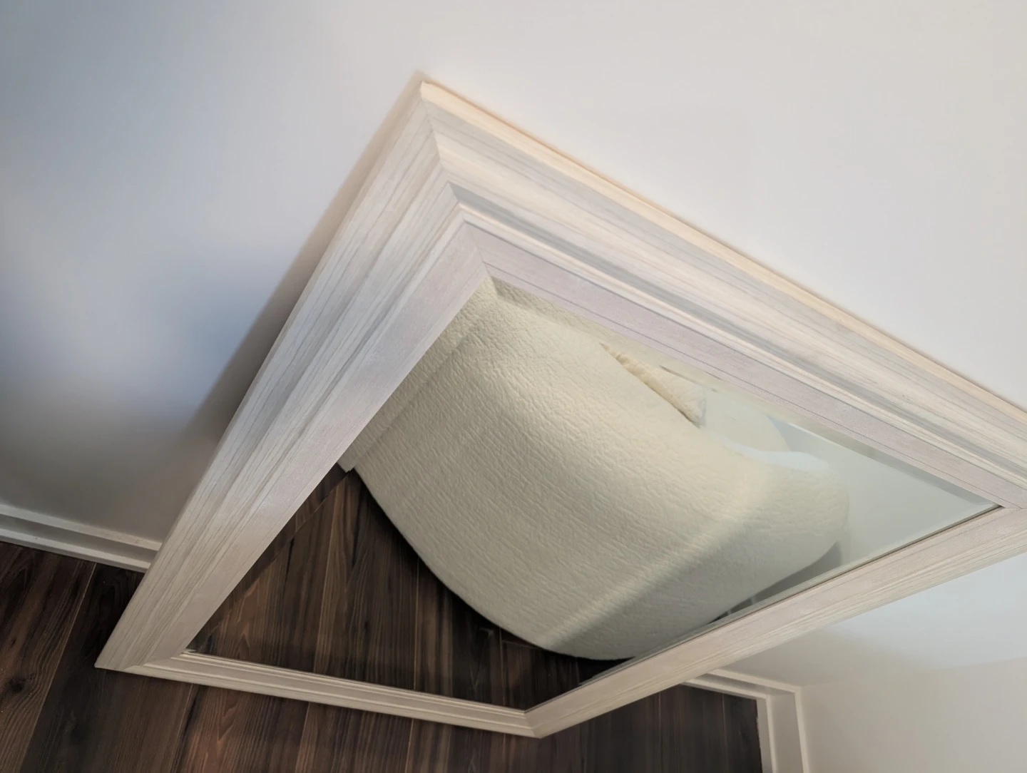 Distressed Wood Framed Mirror - photo 2