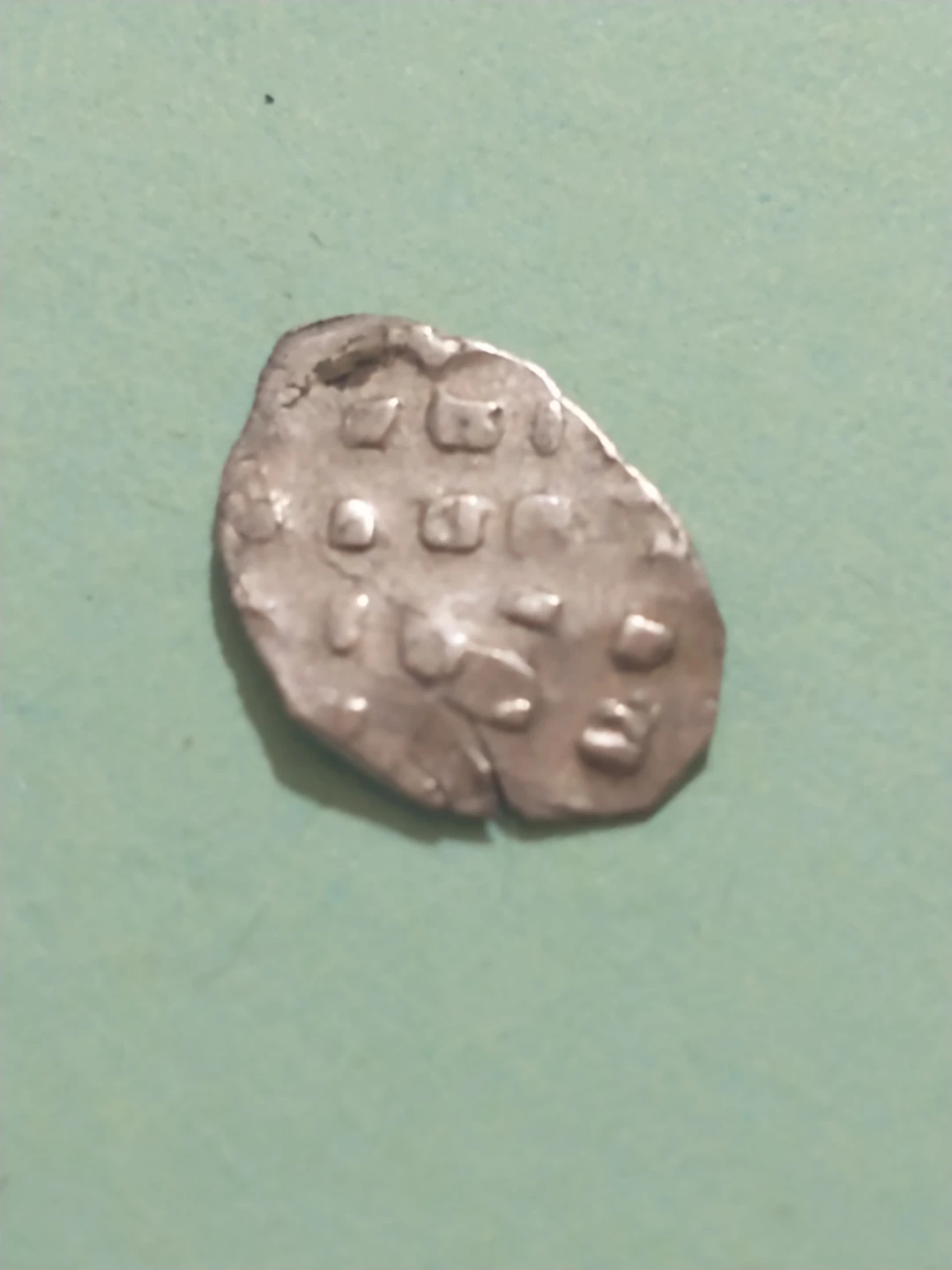 Vintage Irregular Shaped Silver Coin - photo 4