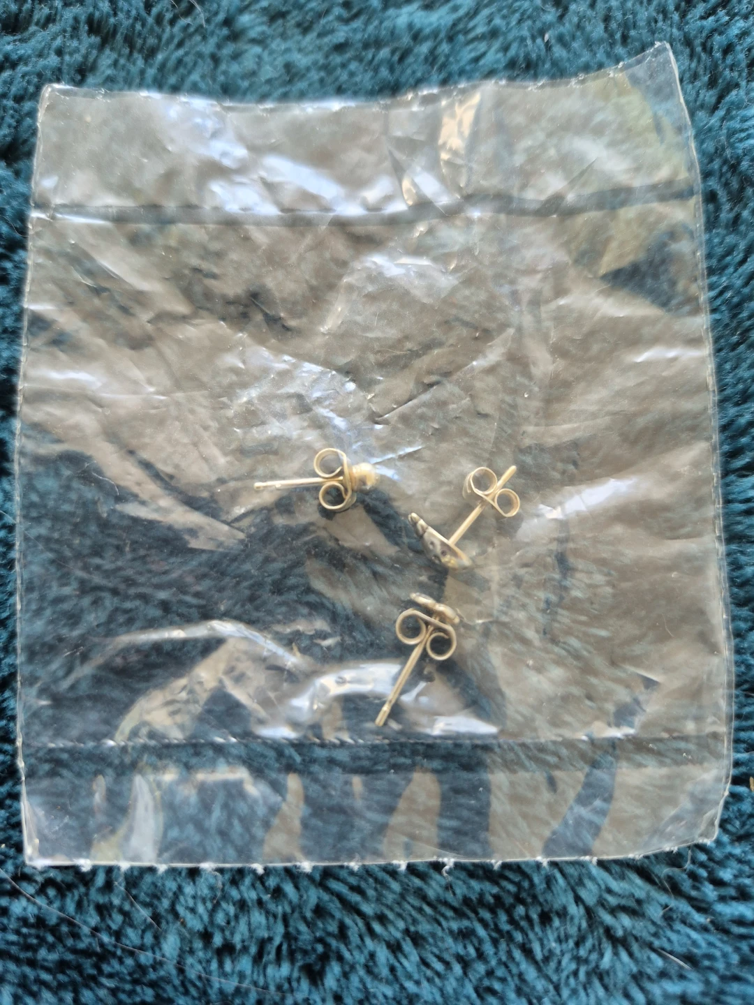 Pair of Gold-Tone Stud Earrings
