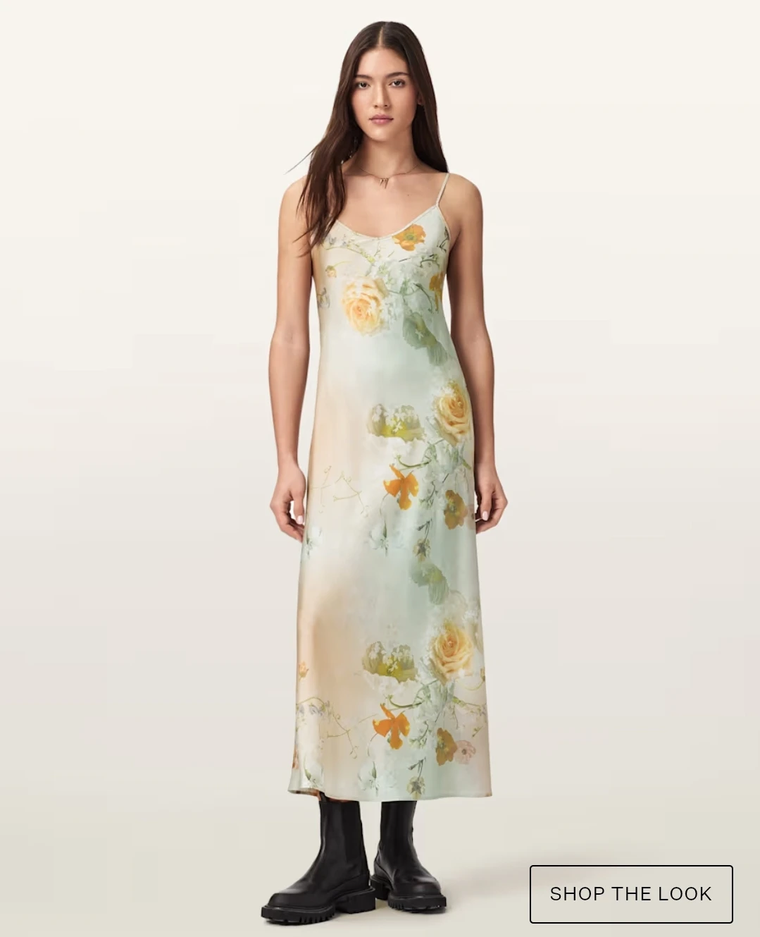 All Saints - Bryony Floral Slip Dress