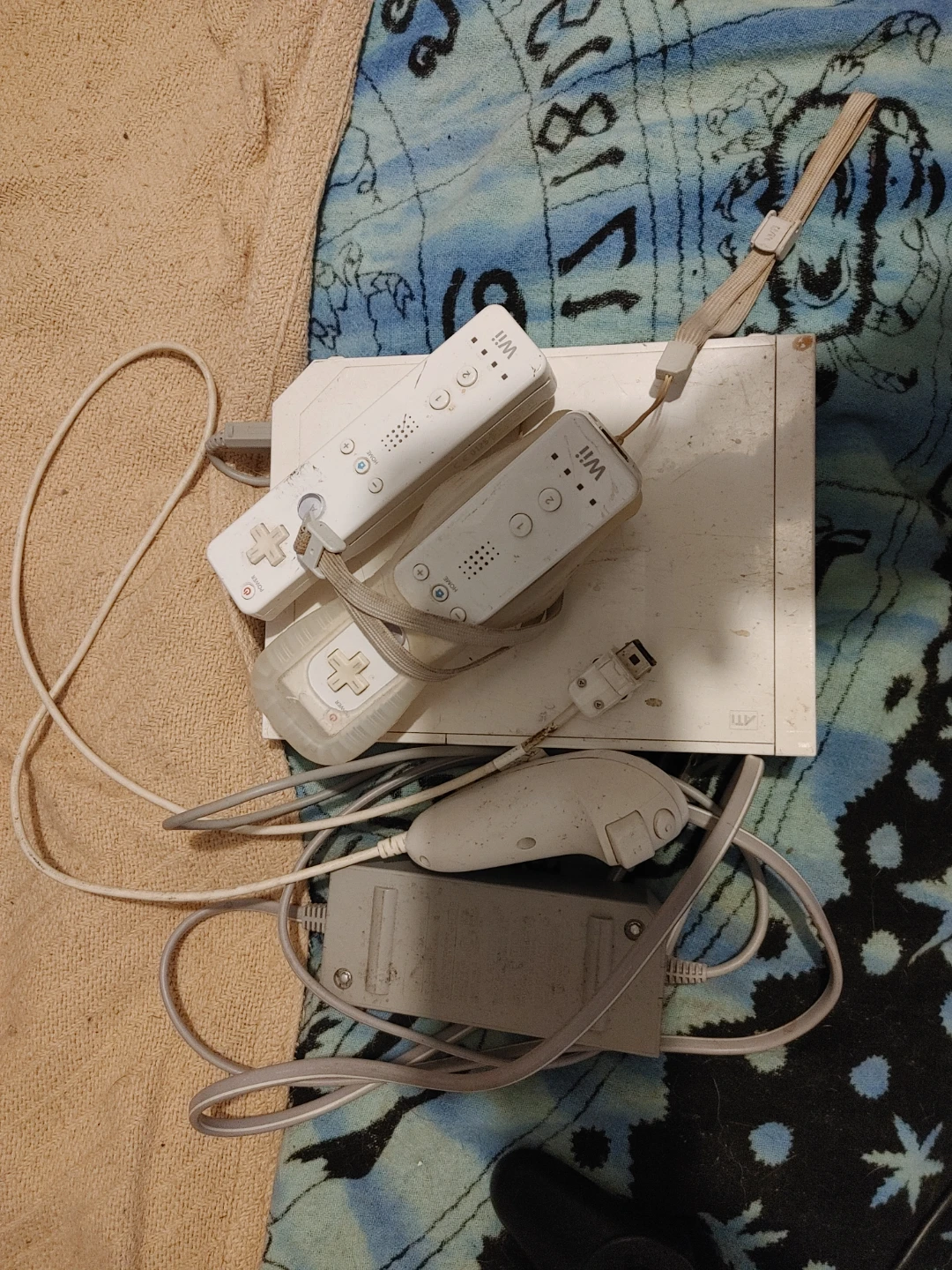 Nintendo Wii Console with Controllers and Accessories