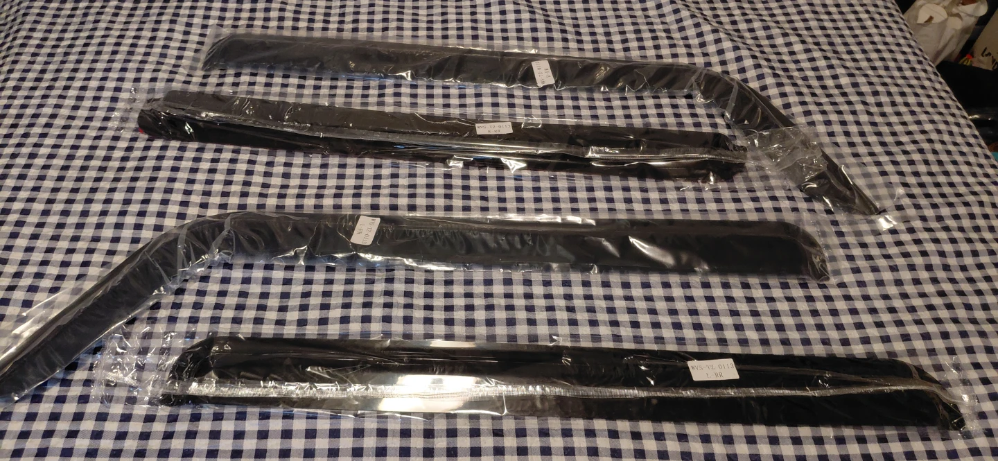 Black Car Window Visors (Set of 4)
