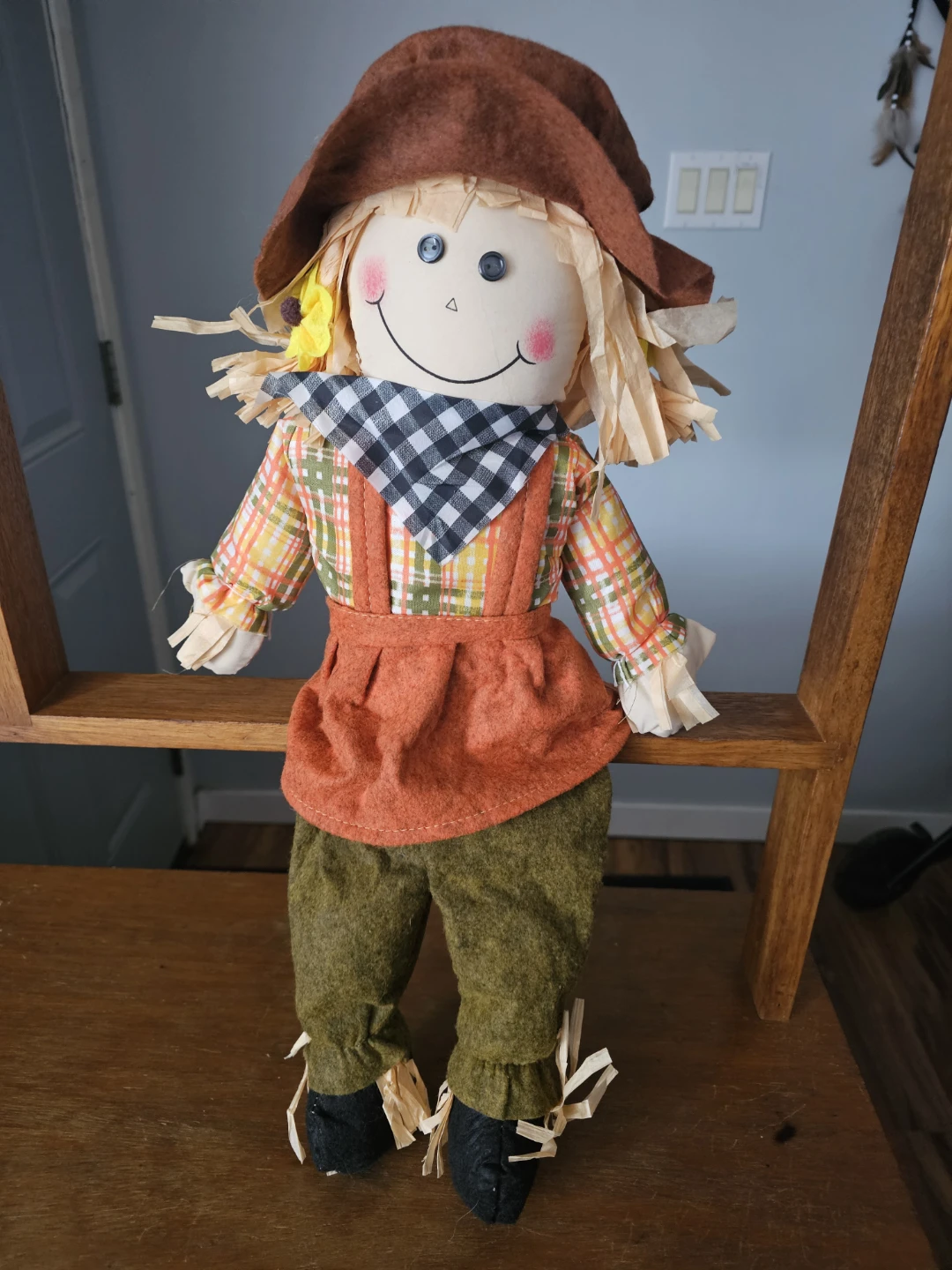 Fall Scarecrow Decor Doll