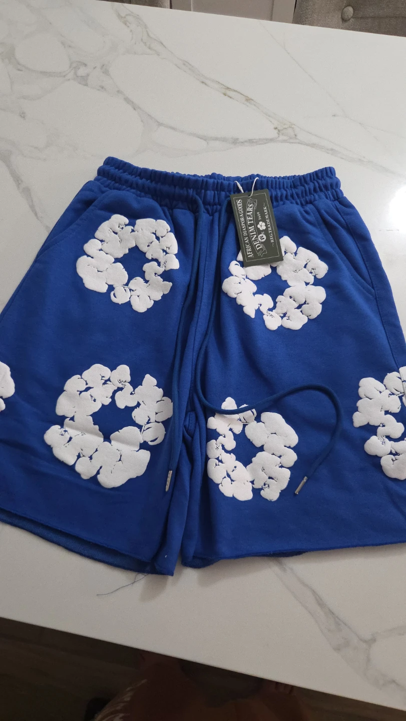 DNZL LEAKS Blue Floral Shorts