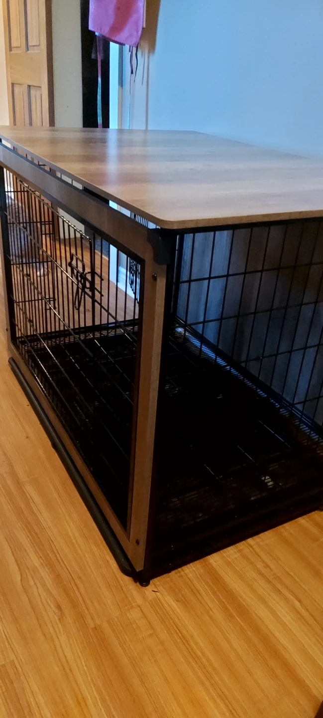 Dog Crate with Wood Top - photo 2