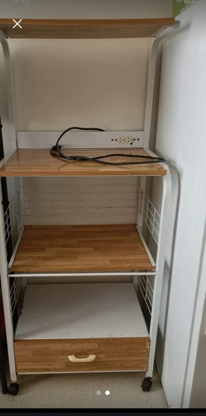 Kitchen Baker's Rack with Power Outlet