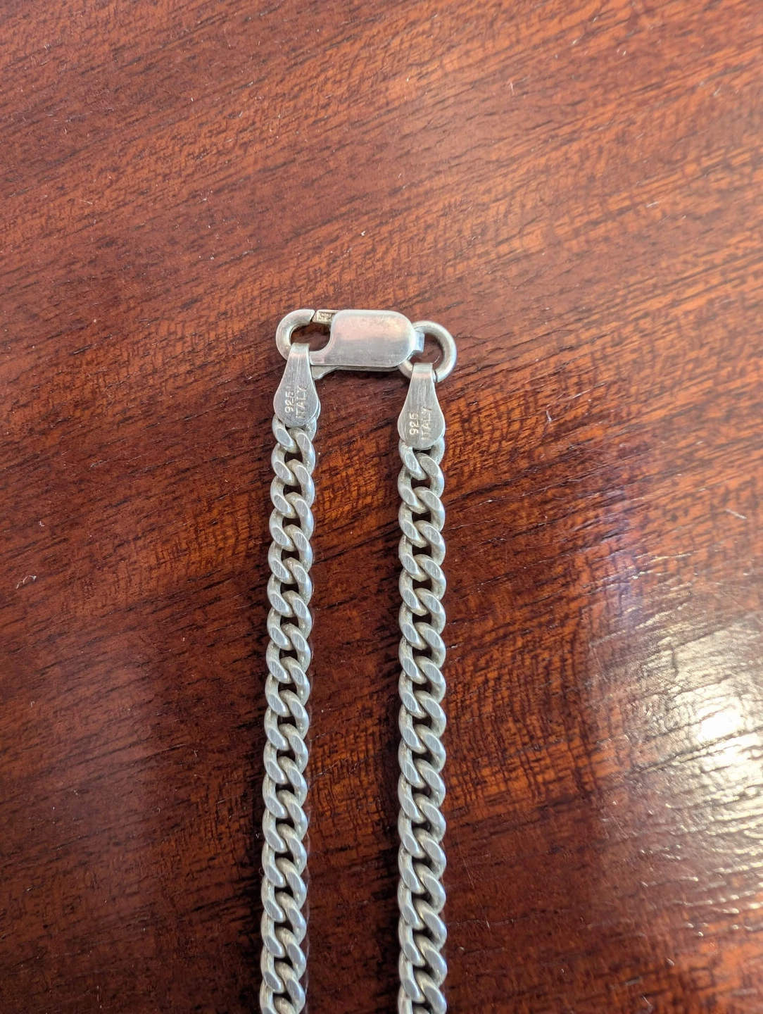 Italian Sterling Silver Cuban link Chain Necklace 925