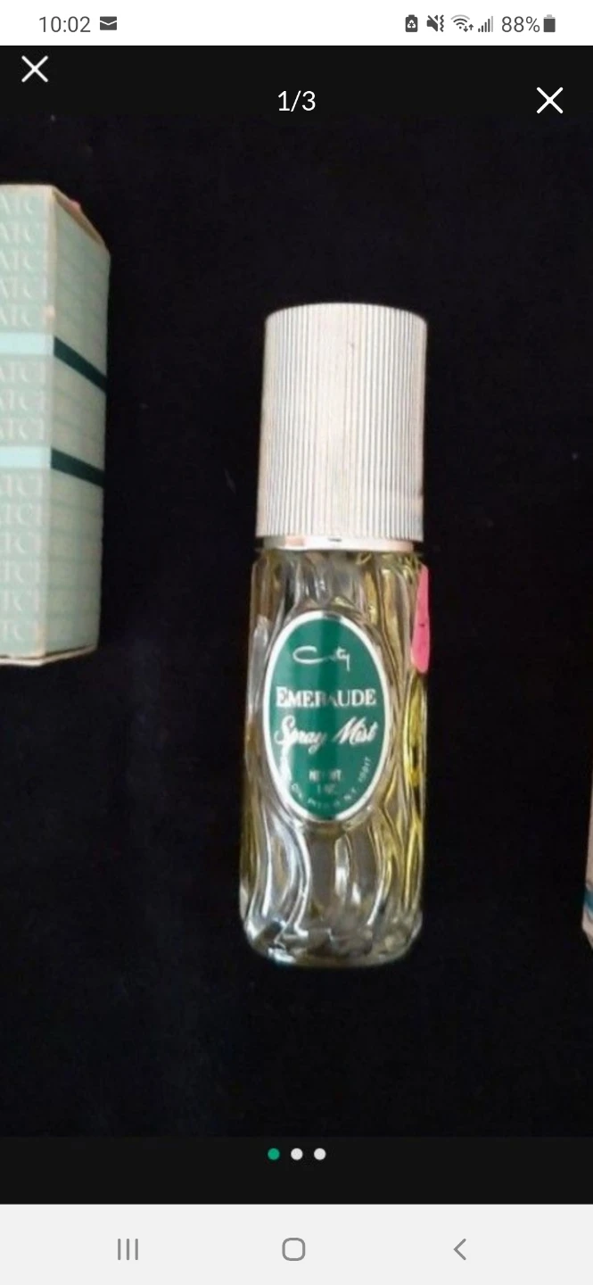 Vintage Coty Emeraude Spray Mist 1 oz