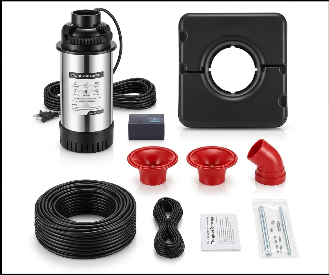 Floating Pond Fountain Aerator 15,000 GPH 1HP - photo 4