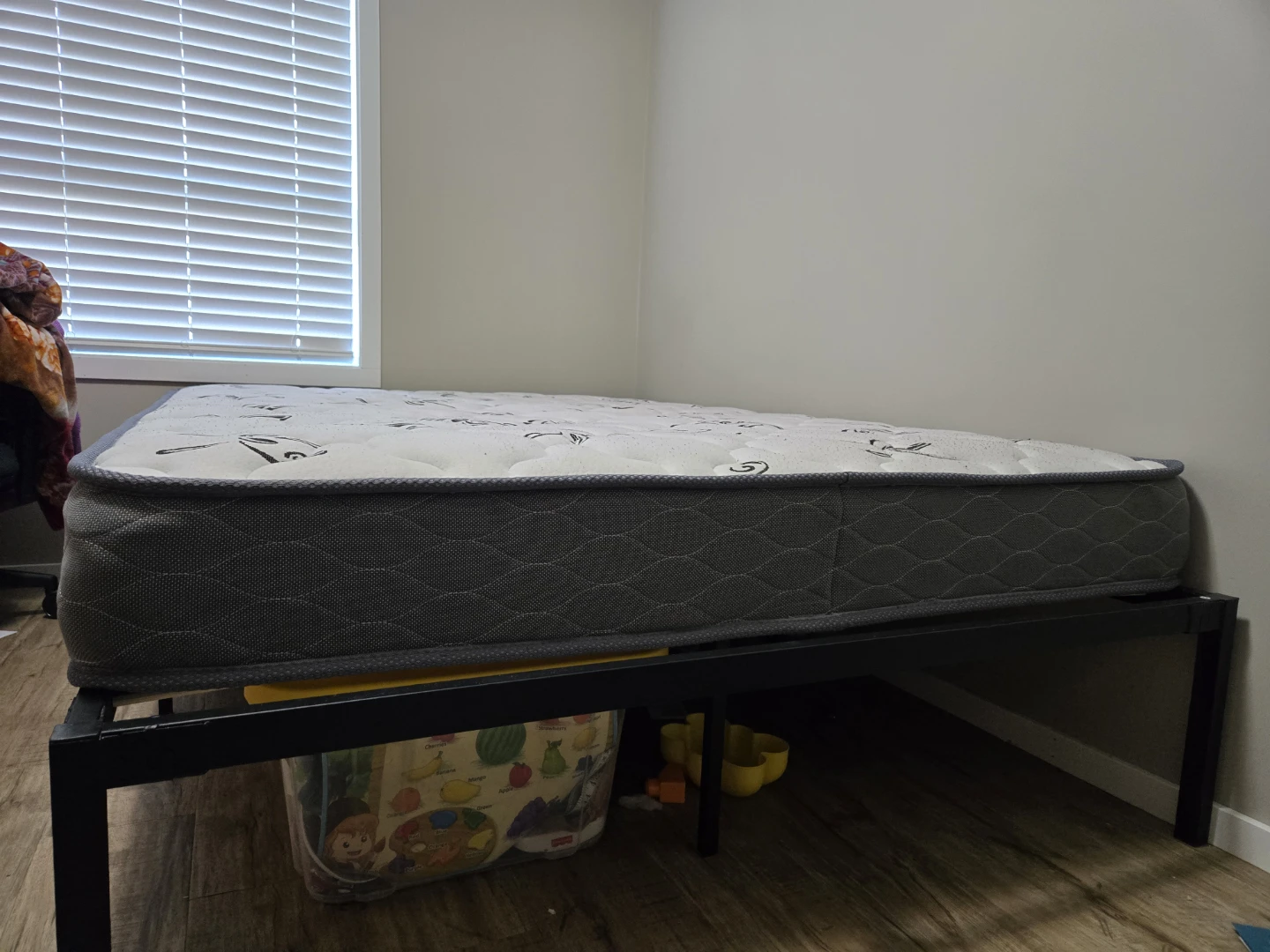 Twin Double size strong Metal bed frame and Mattress