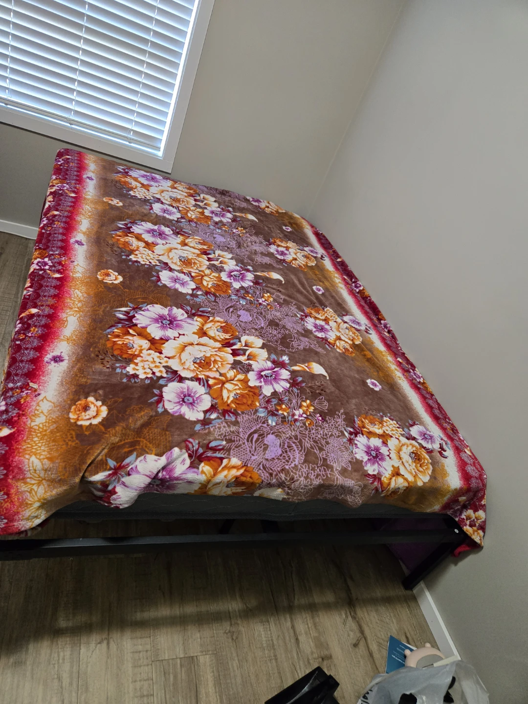 Twin Double size strong Metal bed frame and Mattress - photo 2