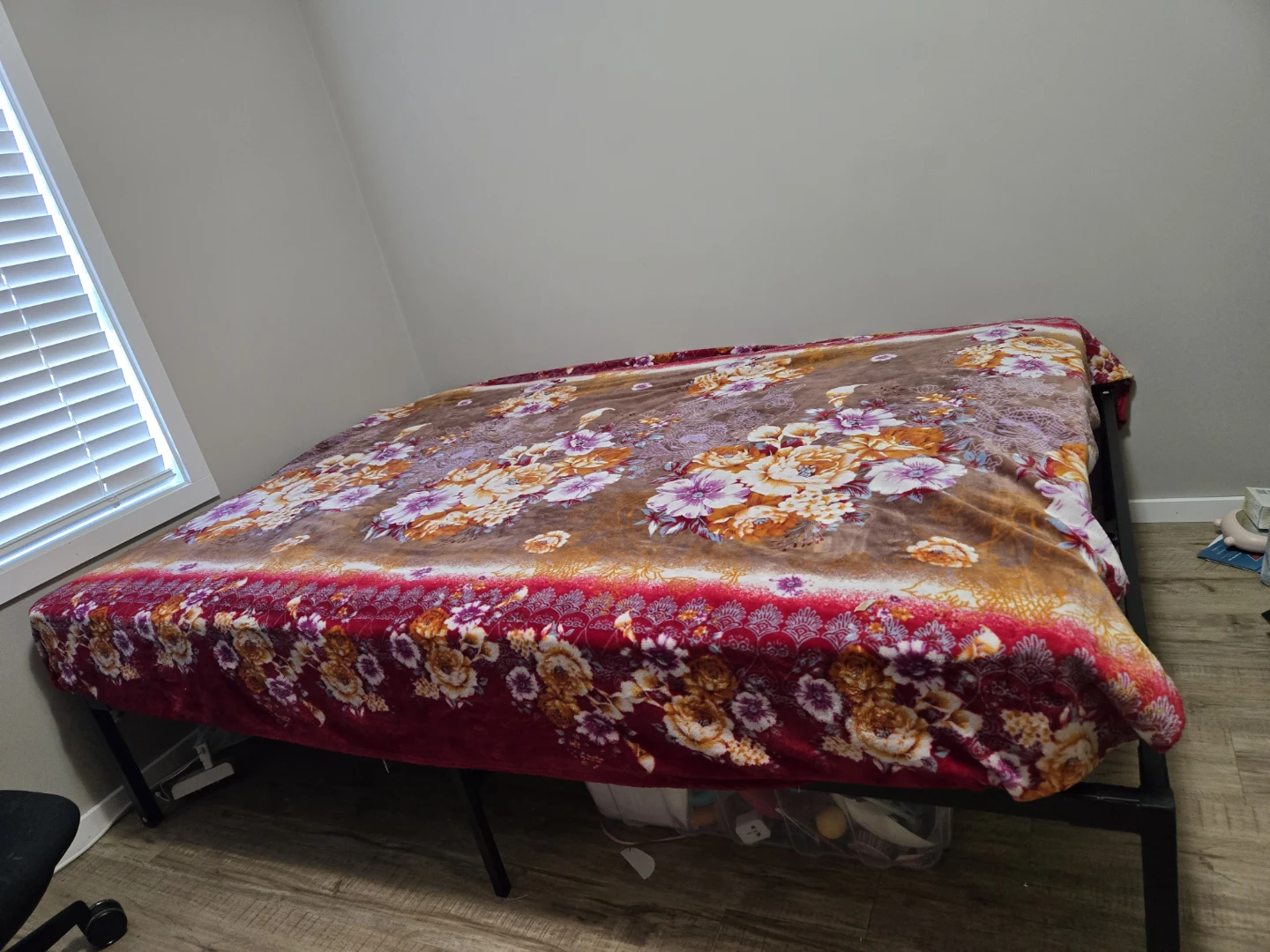 Twin Double size strong Metal bed frame and Mattress - photo 3
