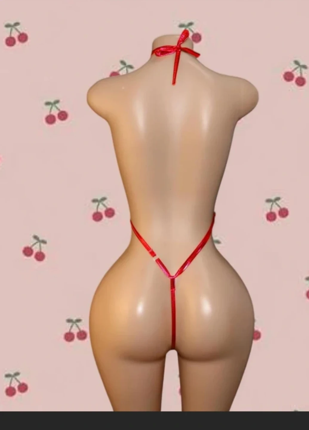 Shiny Red String lingerie - photo 2